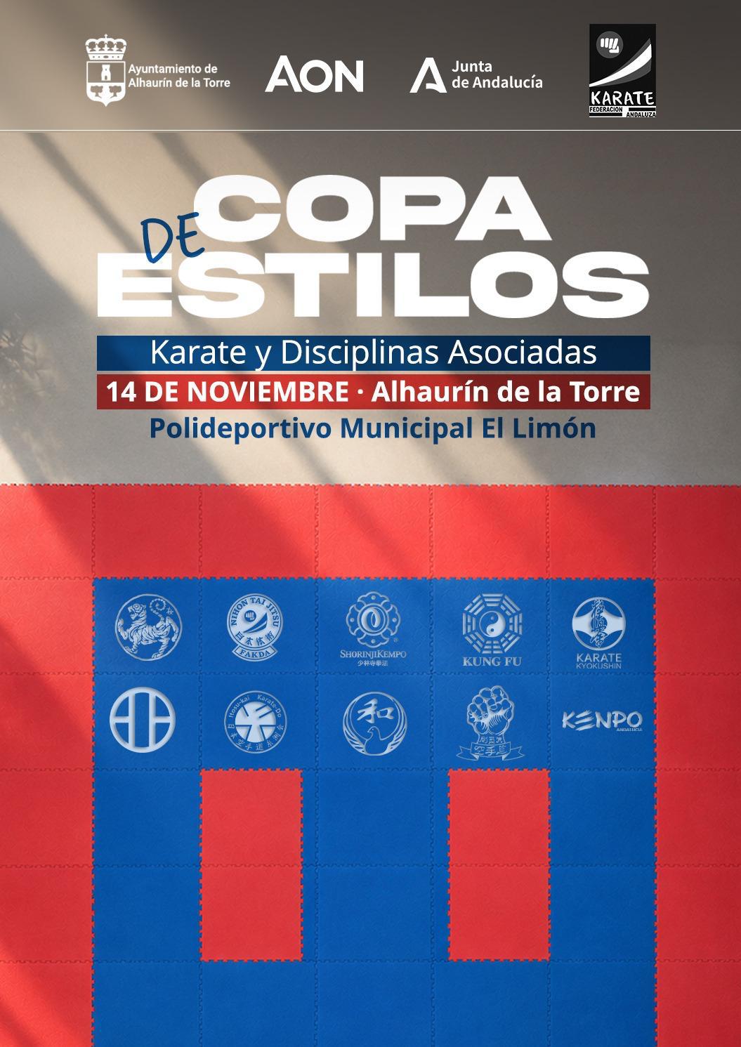 Cartel de COPA DE ESTILOS DE KARATE Y DD-AA. Y PARAKARATE